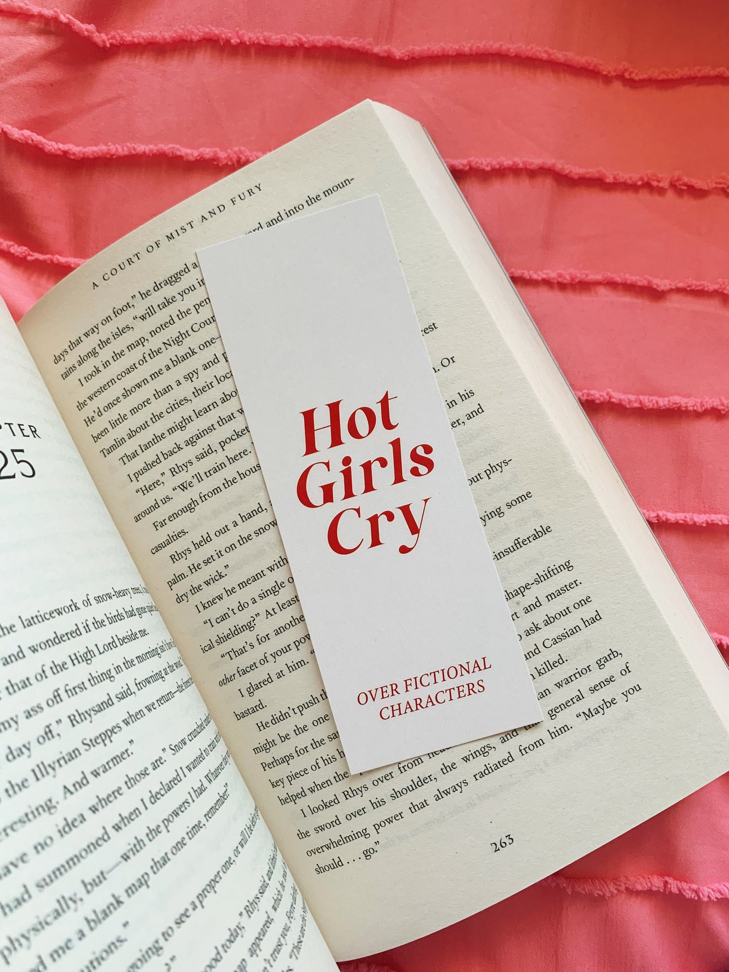 Hot Girls Cry Bookmark