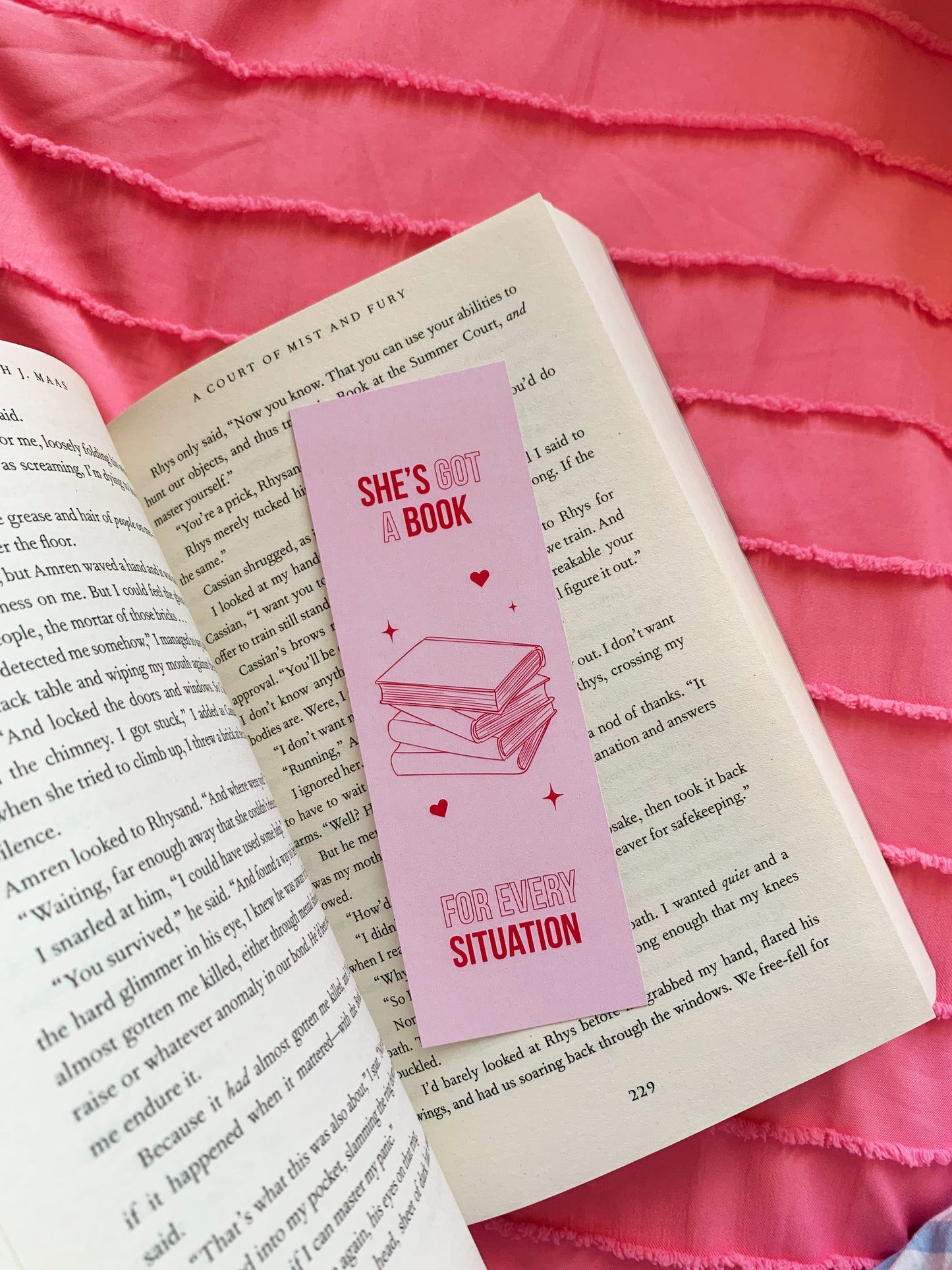 She's Got A Book For Every Situation Bookmark