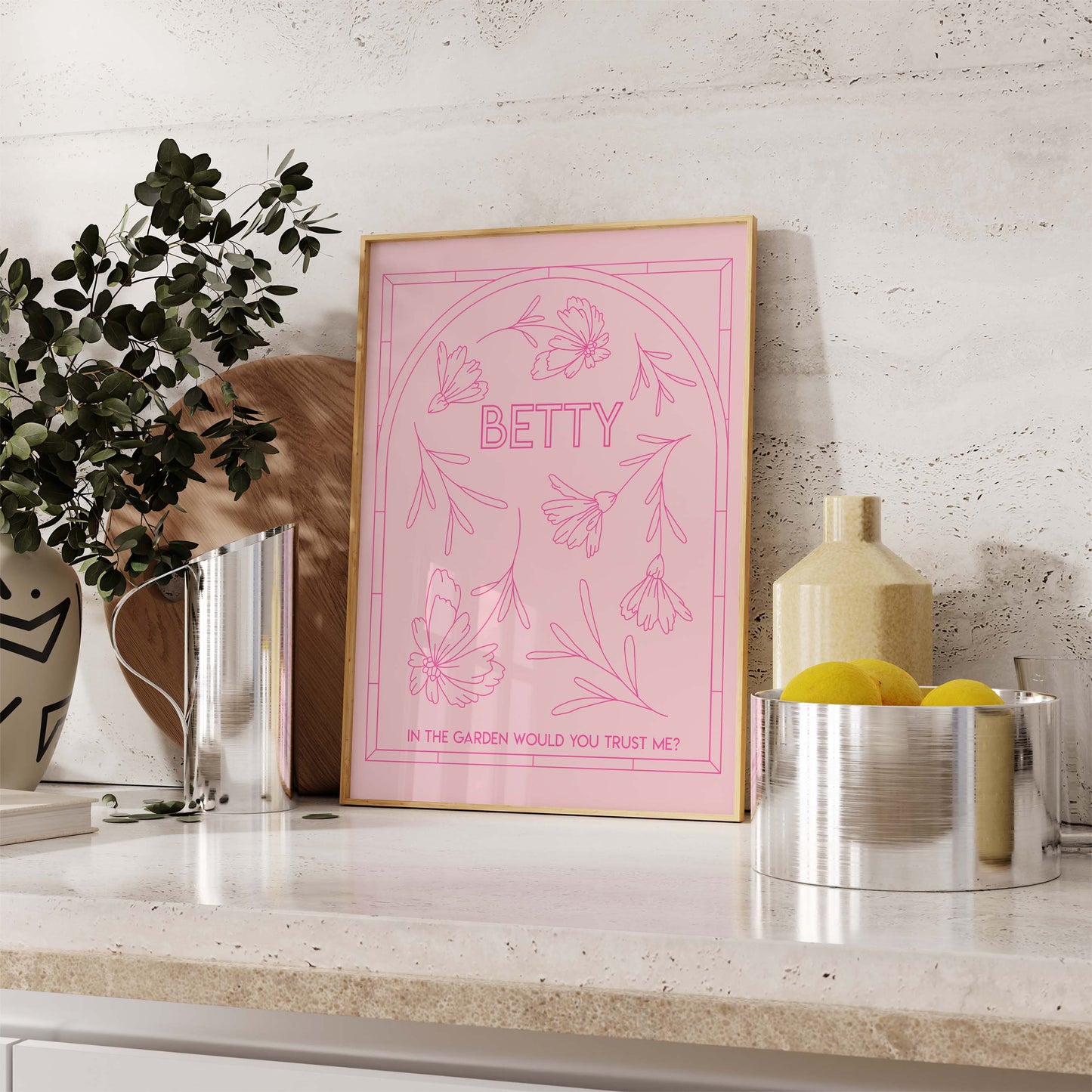 Betty Pink Print : DIGITAL DOWNLOAD